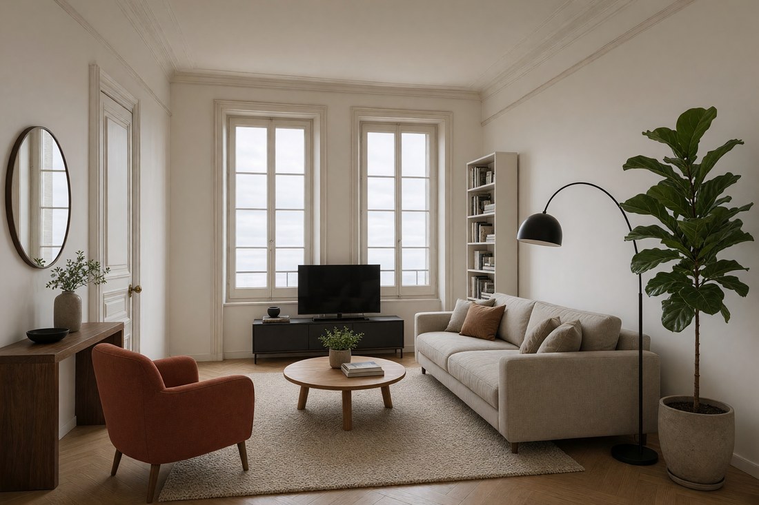 Salon convivial — contemporain